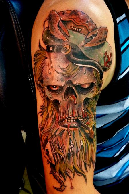 Tattoos - Zombie Sea Captain - 66052
